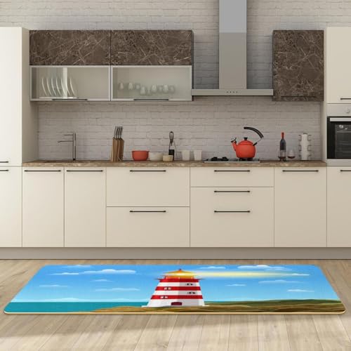 Tapete de cocina de 2 piezas antideslizante lavable y absorbente 3
