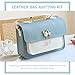Knitting Kit DIY Leather Handbag Making Kit Pu Leather Craft Sewing Bag Material Crochet Making Sets Handmade All Accessories for Backpack Accessories
