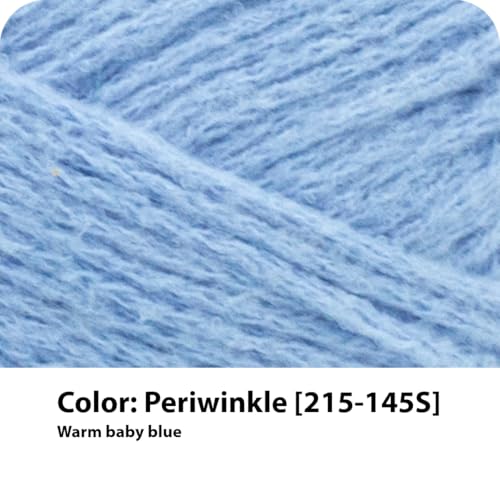 Image of Lion Brand Yarn Feels Like Butta Soft Yarn for Crocheting and Knitting, Velvety, 1-Pack, Periwinkle