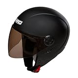 TIPO: JET - MATERIALE: ABS CASCO JET SHIRO SH-65 VIP NERO OPACO TAGLIA M