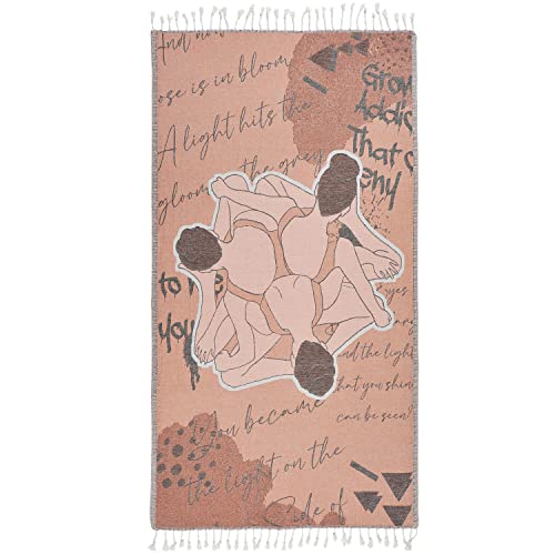 Cacala Yoga Towel Workout Towel For Women And Men Eco Friendly Organic Cotton Yoga Mat Towel Highly Absorbent Fast Drying Towel For Gym, Fitness, Yoga, Meditation Soft And Lightweight (Ballerinakiss) #TOP1