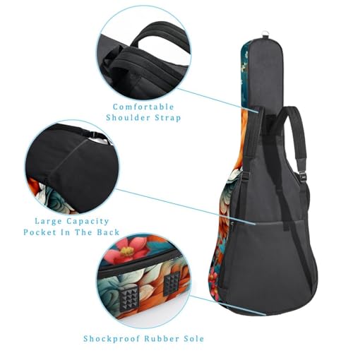 Sac pour guitare multicolore imperméable avec couche de protection contre les chocs - 3