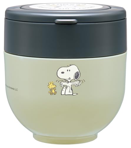 Skater LDNO6AG Insulated Donburi (Rice Bowl) Lunch Jar 540 ml with Folding Handle Antibacterial Snoopy