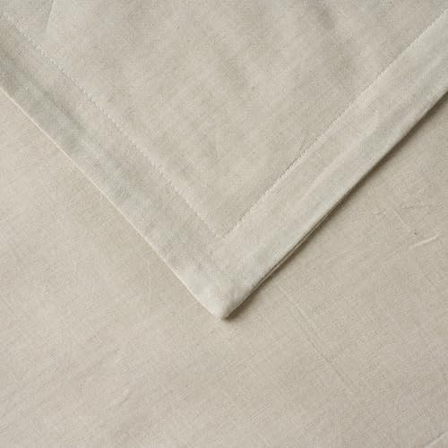 Image of 100% Pure Cotton 3 Layer Dohar, Double Bed Blanket Comforter, (90''X100'' / 230X254 CM), Uni Chambray, Skin Friendly Dohar, Color - Beige