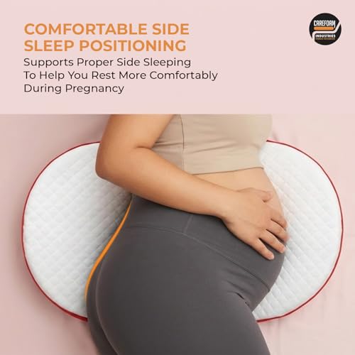 Image of CareFoam Pregnancy Pillow Adjustable Butterfly Design for Sleeping|Memory Foam|Full Body Maternity Pillow for Belly, Back, Hips & Legs Support|Soft, Breathable & Travel-Friendly