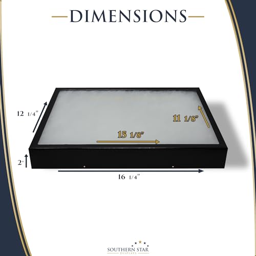 5 Pack of 16 x 12 x 2 Riker Display Cases for Collectibles Arrowheads & Trade Shows