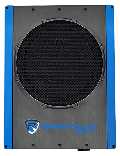 Image of Rockville Rockville USS10 10 inch 800w Slim Under-Seat Active Powered Car /Truck Subwoofer Sub