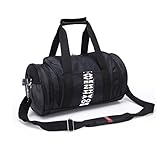 WENHAO Travel Small Duffel Sports Gym Luggage Bag (Small, Black)