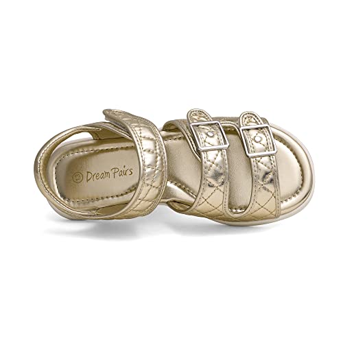 Image of DREAM PAIRS Girls Sandals Open Toe Summer Shoes with Adjustable Strap Buckle Toddler /Little Kid