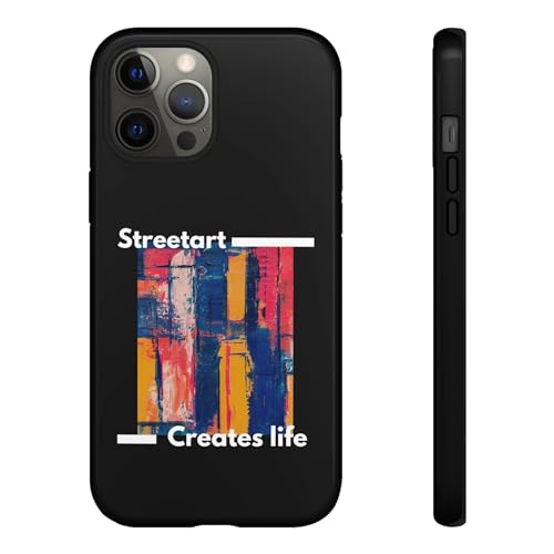 Coque iPhone 12 Pro Max Street Art rigide et brillante