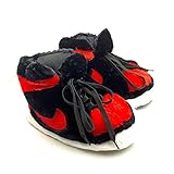 Sneaker Slippers - Comfy Warm Indoor Plush Kicks For Lounging - Non-Slip Sole, Funny Unisex Gift For...