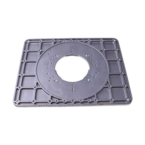 Aluminum Alloy Router Table Insert Plate with Router Insertion Ring and Install Screws for DIY Woodworking Engraving Machine Benches (Size:300mm x 235mm x 9.5mm)