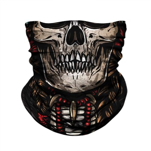 Image of Skull Face Mask Bandanas, Neck Gaiter, Headwear, Magic Scarf, Headband for dust Sun Wind