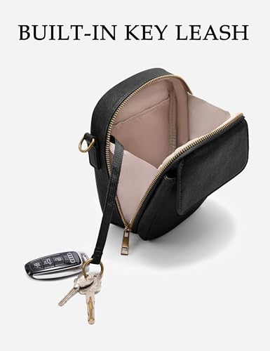 Image of Yarnic Small Crossbody Bag, Vegan Leather Cell Phone Purse for Women, Vintage Wallet Bag with Card Slots