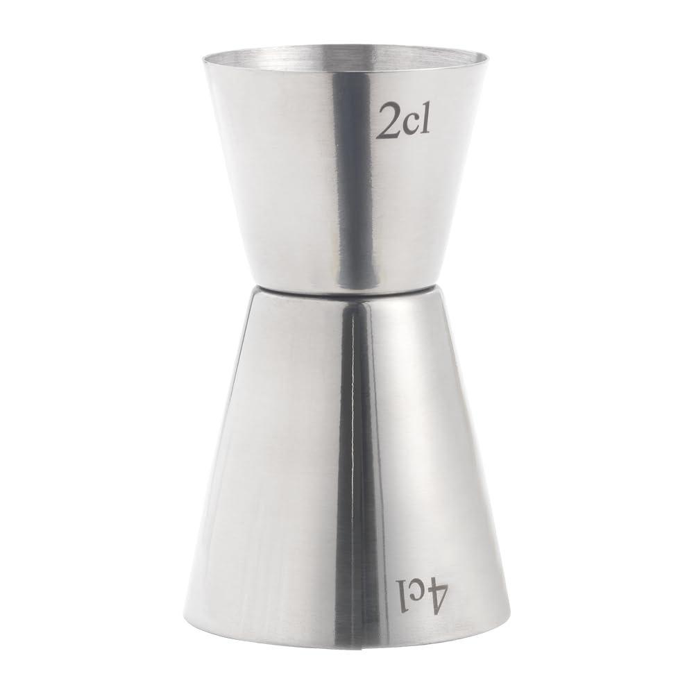 Metaltex Jigger 2-4 cl ze stali nierdzewnej, srebrny, 4,4 x 9,5 x 16 cm