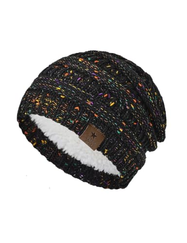 Image of Durio Winter Hats for Women Cable Knit Beanie Soft Womens Beanies Thick Winter Hat