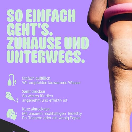 Reisebidet Bidetlity Podusche und Intimdusche 3.0 Ersatz für Toilettenpapier