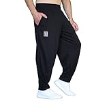 MORDEX BW ohne Druck Lange Fitnesshose Trainingshose Bodybuilding (schwarz, XL)