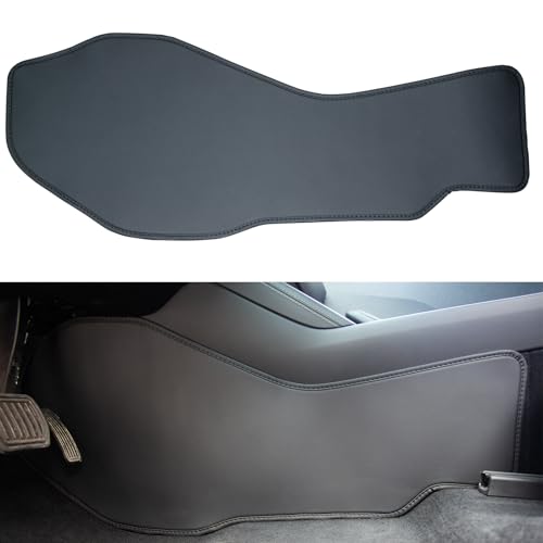 AAMHHM 2024 2025 2026 Tesla Model 3 Highland Center Console Side Anti-Kick Pads 1:1 Fit Leather Protective Cover Waterproof & Dustproof Front Seat Protector Easy Install (2PCS)
