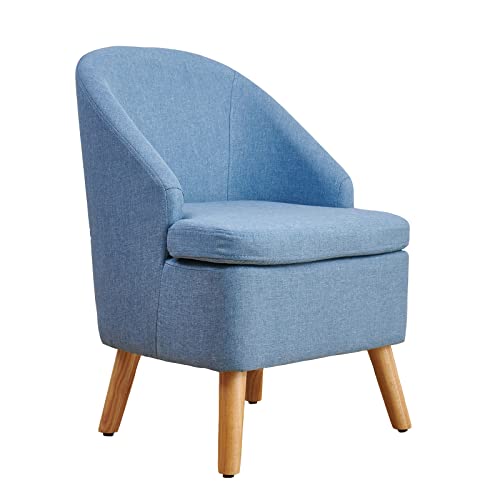 Reviews for FUENTE LUZ Accent Upholstered Club Cute Blue Tub Chairs