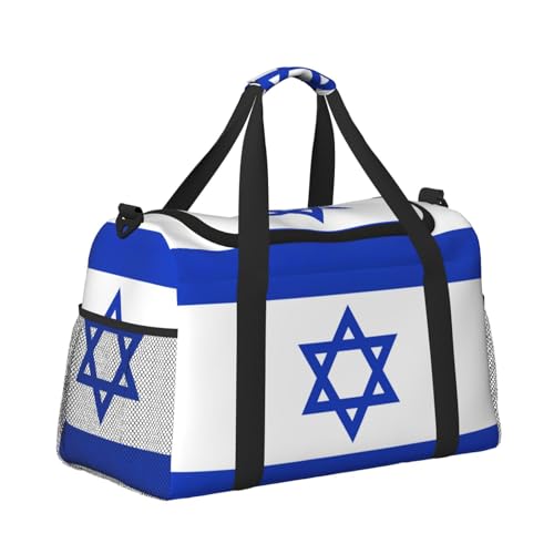 Israeli flag print Carry on Bag Underseat Personal Item Bag Travel Duffel Bag Gym Carry On Sports Bag3