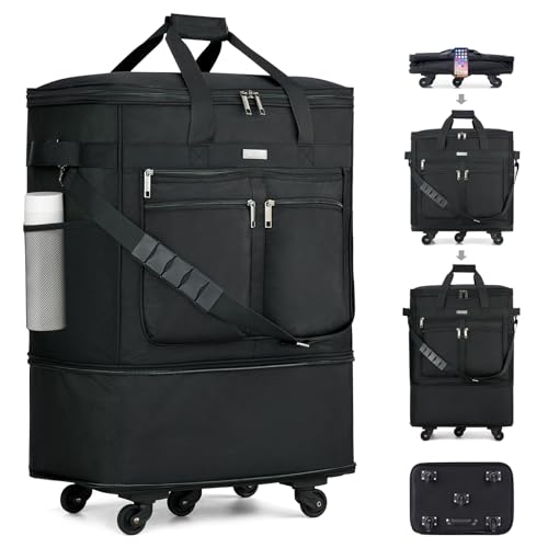 MILADA Expandable Luggage Bags for Travel Foldable Suitcase