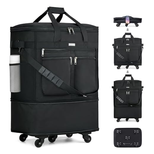 MILADA Expandable Rolling Travel Luggage