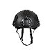 Outry Tactical Fast Helmet, Adjustable ABS Helmet with Side Rails and NVG Mount, Fast Ballistic Helmet for Airsoft Paintball Hunting Shooting Outdoor Sports (Black)