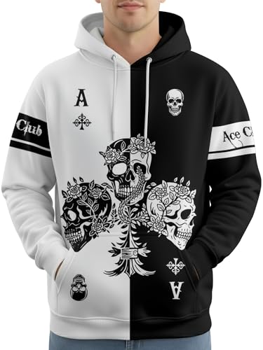 Image of PAGYMO Graphic Hoodies for Men Funny Novelty Pullover Hooded Sweatshirt