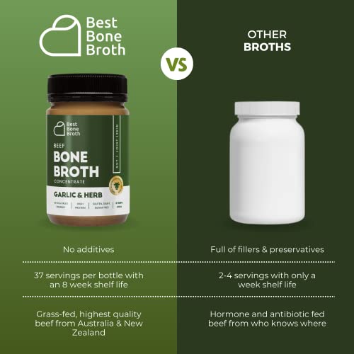 Premium Beef Bone Broth Concentrate Garlic & Herb Flavour