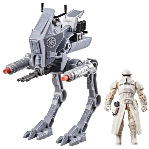 Image of Star Wars ActionVerse AT-RT & Imperial Remnant AT-RT Driver, Action Figure & Vehicle, Star Wars: The Mandalorian & Grogu Toys for Boys & Girls Ages 4+ | Action Figure & Vehicle, Star Wars: The Mandalorian & Grogu Toys, For Boys & Girls Ages 4+