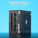 Redragon RGPS-850W 80+ Gold 850 Watt ATX 3.0 & PCIe 5.0 Fully Modular Power Supply w/ 80 Plus Gold Certified, Compact 160mm Size, Smart ECO Low Noise RGB Fan, 100% Japanese Capacitors, Full Mod Cables - Image 5