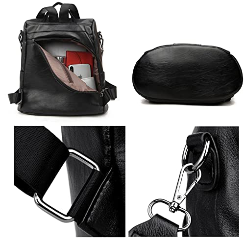 Mochila Feminina Moda Mochila de Grande Capacidade Viagem Mochila Mulheres de Couro PU Macio Multifu