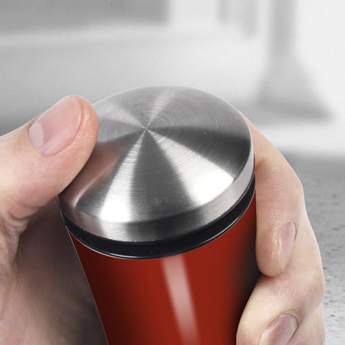 Morphy Richards 974221 Accents Electronic Salt and Pepper Mill Set, Stainless Steel, Red