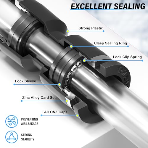Tailonz Pneumatic PL3/8-N3 5PCS Male Elbow 3/8 Inch Tube Od X 3/8 Inch Npt Thread 90 Push To Connect Fittings Pl-3/8-N3 thumb #3
