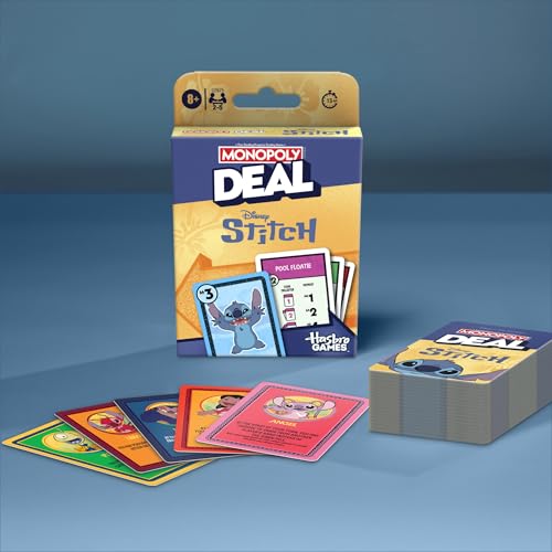 Monopoly Deal: Disney Stitch Edition Card Game | Based on Disney’s Lilo & Stitch | Officially Licensed Disney Kids Games | Ages 8+| 2-5 Players - image 9