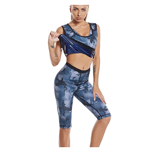 Traje de sauna para mujer en neopreno premium con pantalones de compresión alta