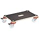 WAGNER Transporthilfe MM 1360 I 52 x 32 x 12,5 cm - Tragkraft 200 kg - ideal für schwere Transportboxen mit sensiblem Inhalt I rutschfest, wandschonend & feststellbar - 20136001