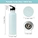 Volhoply Fog Stainless Steel Water Bottles,24 Ounce Vacuum Insulated Double Wall Travel Bottle with Leak-Proof Straw Lid of Handle,Metal Reusable Standard Mouth Flask Thermoses for School,Hikers,Gift Volhoply Fog Stainless Steel Water Bottles,24 Ounce Vacuum Insulated Double Wall Travel Bottle with Leak-Proof Straw Lid of Handle,Metal Reusable Standard Mouth Flask Thermoses for School,Hikers,Gift