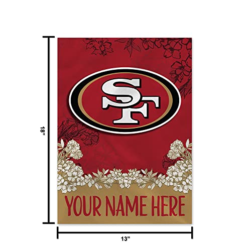 Image of Rico Industries NFL Standard /Primary Personalized 13 inch x 18 inch Double Sided Garden Flag
