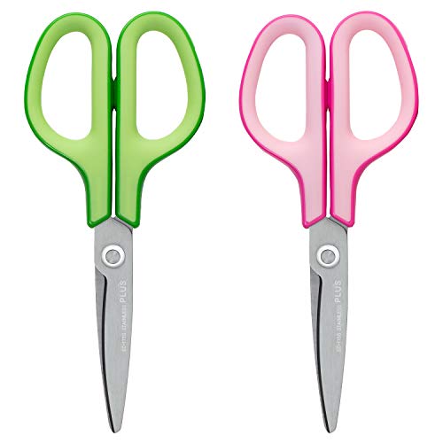 プラス はさみ フィットカットカーブ スタンダード グリーン&ピンクセット 34512+34513 プラス はさみ フィットカットカーブ スタンダード グリーン&ピンクセット 34512+34513