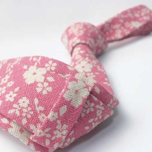 Image of Mantieqingway Men's Cotton Floral Neck Tie 2.56'' Printed Skinny Tie