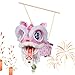 Chinese New Year Lantern Kit, PP 24x16x29cm Lion Dance Holiday Decoration Spring Festival Lantern for Party, School, Restaurant, Home, Parade, Living Room