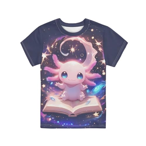 Image of Kids Graphic T-Shirt Boys Girls Novelty Tees Top Short Sleeve Shirts Summer Blouses 3-16