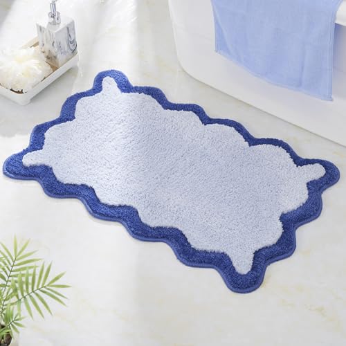 DyeFury Scalloped Edge Blue Mat