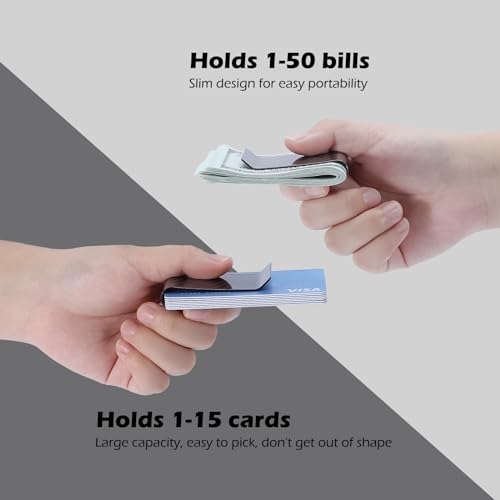 Travelambo Carbon Fiber Money Clip Front Pocket Wallet Minimalist Wallet Slim Wallet Credit Card Holder3