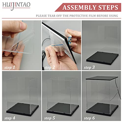 Vetrina in Acrilico con luci a LED e Interruttore