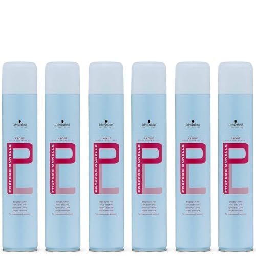 Schwarzkopf Professionelle Laque 500 ml super strong hold Haarspray 6er Set
