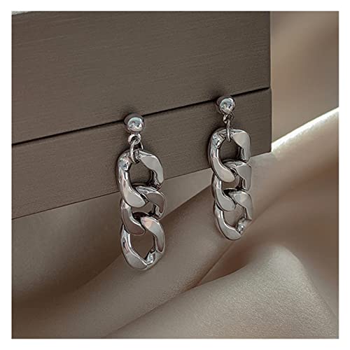 Boucles d'oreilles chaîne anti-perte avec fermoir de verrouillage haute sécurité pour femme