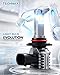TECHMAX 9005 Light Bulb, HB3 9005 Fog Light Bulb w/Fan 600% Bright 6500K Wireless Direct Insertion Plug and Play, Pack of 2